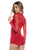 Mapale 7594 Long Sleeve Sleep Romper Color Red