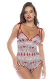 Mapale 7596 Sleep Romper Color Holiday Print