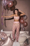 Mapale 7600 Two Piece Pajama Set Color Rose