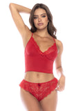 Mapale 7602 Two Piece Pajama Set Color Red