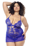Mapale 7612X Babydoll with matching Panty Color Blue