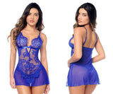 Mapale 7612 Babydoll with matching Panty Color Blue