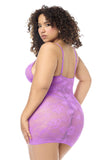 Mapale 7613X Babydoll with matching Panty Color Wild Orchid
