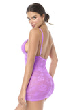 Mapale 7613 Babydoll with matching Panty Color Wild Orchid