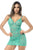 Mapale 7613 Babydoll with matching Panty Color Wild Teal