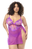 Mapale 7614X Babydoll with matching Panty Color Azalea