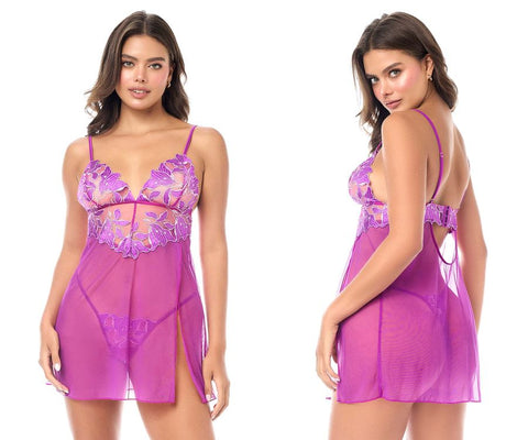 Mapale 7614 Babydoll with matching Panty Color Azalea