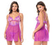 Mapale 7614 Babydoll with matching Panty Color Azalea