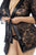 Mapale 7618X Robe with matching Panty Color Black