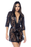 Mapale 7618 Robe with matching Panty Color Black