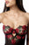 Mapale 7619 Robe with matching Panty Color Black-Red