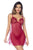 Mapale 7620 Babydoll with matching Panty Color Red