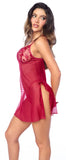 Mapale 7620 Babydoll with matching Panty Color Red