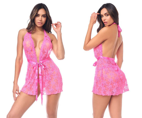 Mapale 7622 Babydoll with matching Panty Color Pink