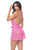 Mapale 7622 Babydoll with matching Panty Color Pink
