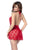 Mapale 7622 Babydoll with matching Panty Color Red