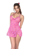 Mapale 7623 Babydoll with matching Panty Color Pink