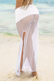 Mapale 77003 Long Cover Up Skirt Color White