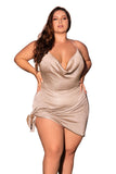 Mapale 77007X Beach Dress Cover Up Color Shimmery Mocha