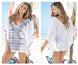 Mapale 7836 Cover-Up Beach Dress Color White