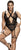 Mapale 8605X Peek-a-boo Bodysuit Color Black