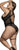 Mapale 8605X Peek-a-boo Bodysuit Color Black