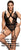 Mapale 8605X Peek-a-boo Bodysuit Color Black