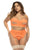 Mapale 8828X Sasha Three Piece Set Plus Color Hot Orange