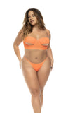 Mapale 8828X Sasha Three Piece Set Plus Color Hot Orange