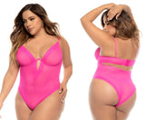 Mapale 8832X Debra Bodysuit Plus Color Hot Pink