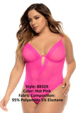 Mapale 8832X Debra Bodysuit Plus Color Hot Pink