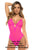 Mapale 8832 Debra Bodysuit Color Hot Pink