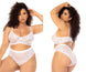 Mapale 8842X Emberly Two Piece Set Plus Color White