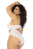 Mapale 8842X Emberly Two Piece Set Plus Color White