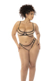 Mapale 8848X Solaine Three Piece Set Plus  Color Nude-Black