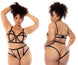 Mapale 8849X Havana Two Piece Set Plus Color Nude-Black