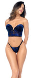 Mapale 8939 Two Piece Set Color Black-Blue