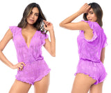 Mapale 8951 Romper-Babydoll Color Wild Orchid
