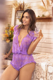 Mapale 8951 Romper-Babydoll Color Wild Orchid