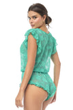 Mapale 8951 Romper-Babydoll Color Wild Teal