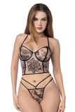 Mapale 8955 Two Piece Set Color Nude-Black