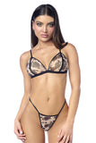 Mapale 8956 Two Piece Set Color Nude-Black