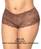 Mapale 90X Lace Boyshort Color Cocoa