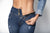 Mapale D1913 Butt lifting jeans with Girdle Lining Color Blue