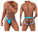 PPU 2308 One Side Mesh Jockstrap Color Turquoise