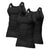 Papi 559102-001 3PK Square Neck Tank Color Black