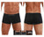 Papi 626182-962 Cool2 2PK Solid-Print Brazilian Trunks Color Black-Gray