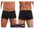 Papi 626182-982 Cool2 2PK Solid-Print Brazilian Trunks Color Black-Red