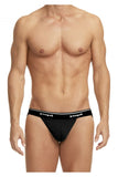 Papi 705910-001 3PK 1X1 Rib Jockstrap Color Black