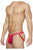 Papi 705910-999 3PK 1X1 Rib Jockstrap Color Black-Red-Turquoise